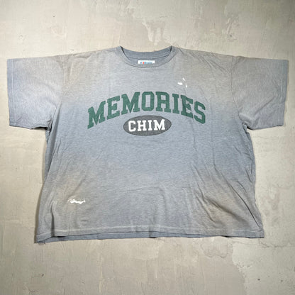HMDD Chim Distressed Collegiate Tee Grey Size Medium USED x18052