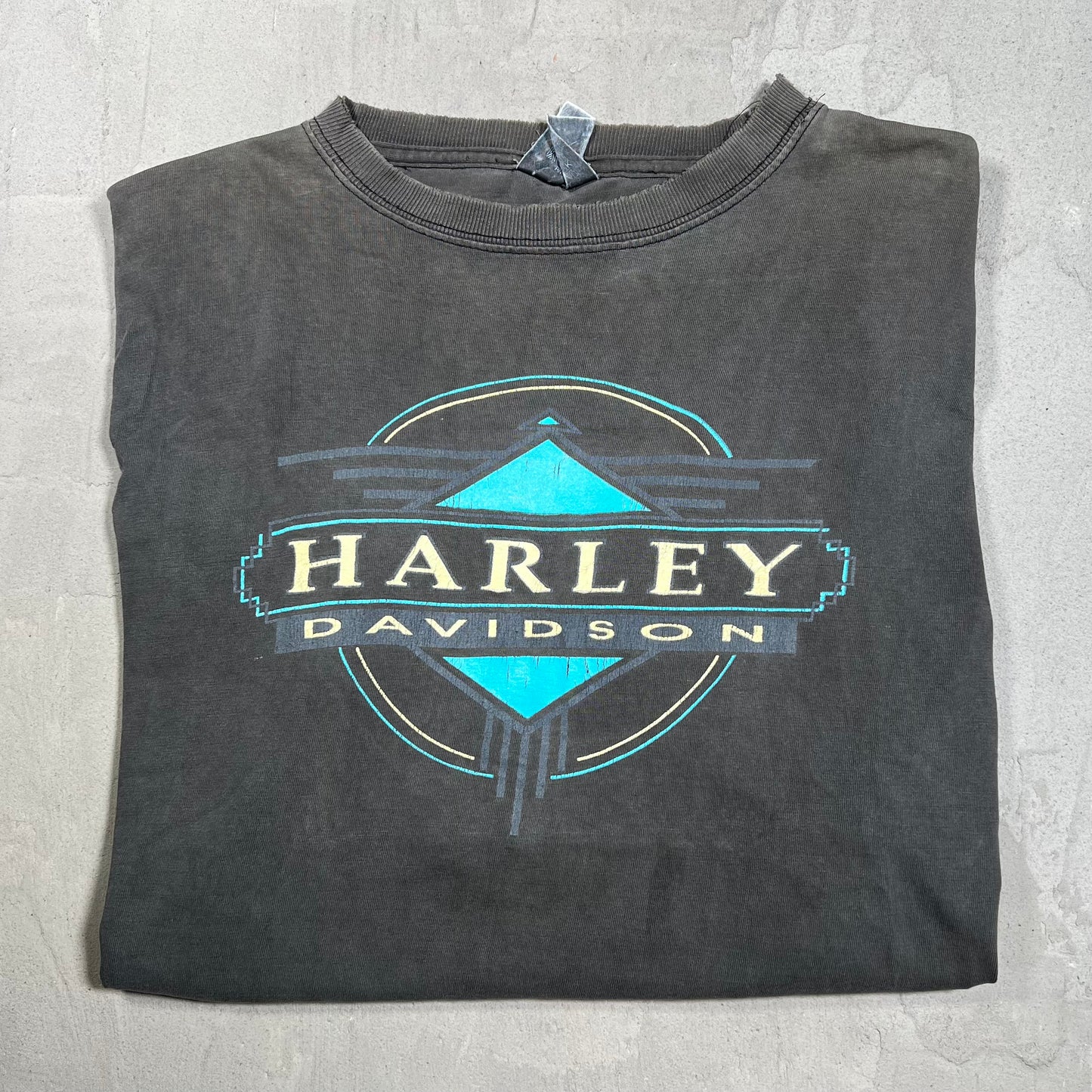 Y2K Harley Davidson "U.S. Steel" Black Tee Size XL USED v19857