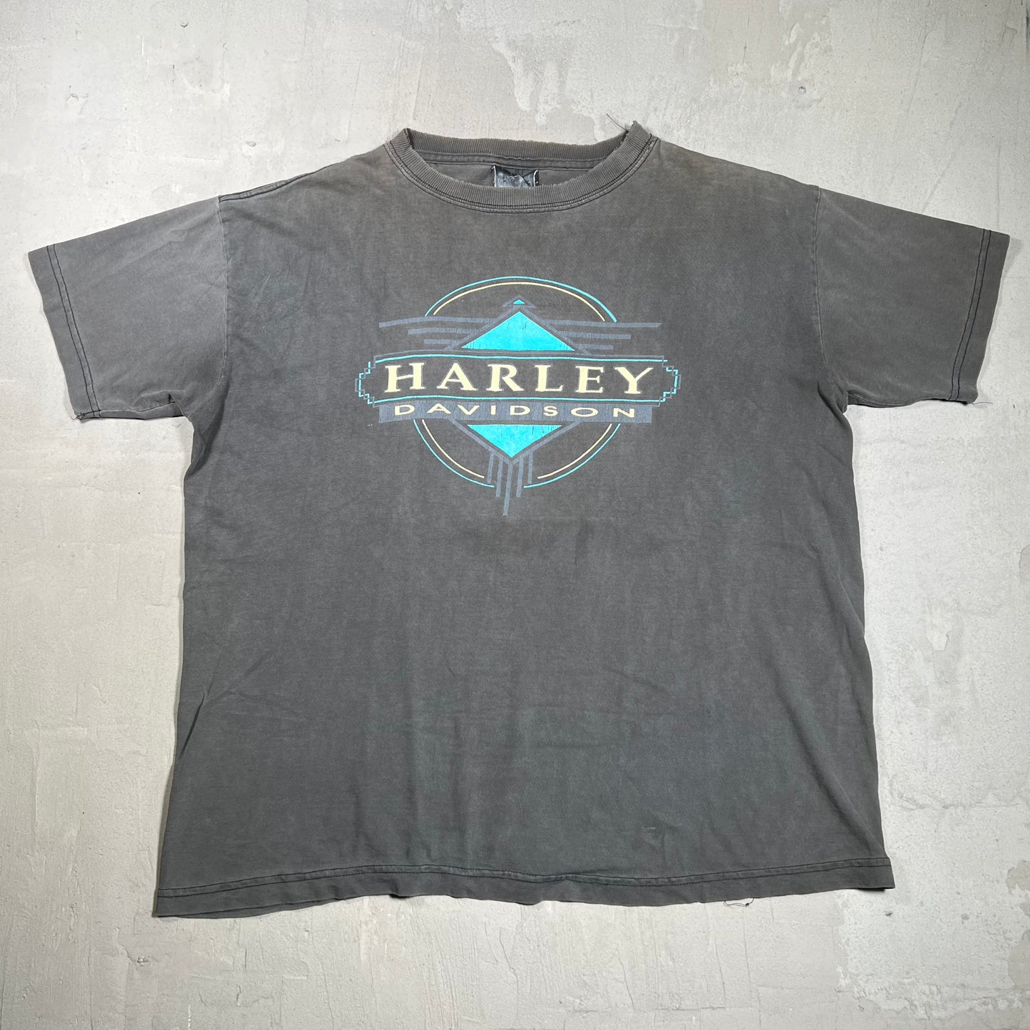 Y2K Harley Davidson "U.S. Steel" Black Tee Size XL USED v19857
