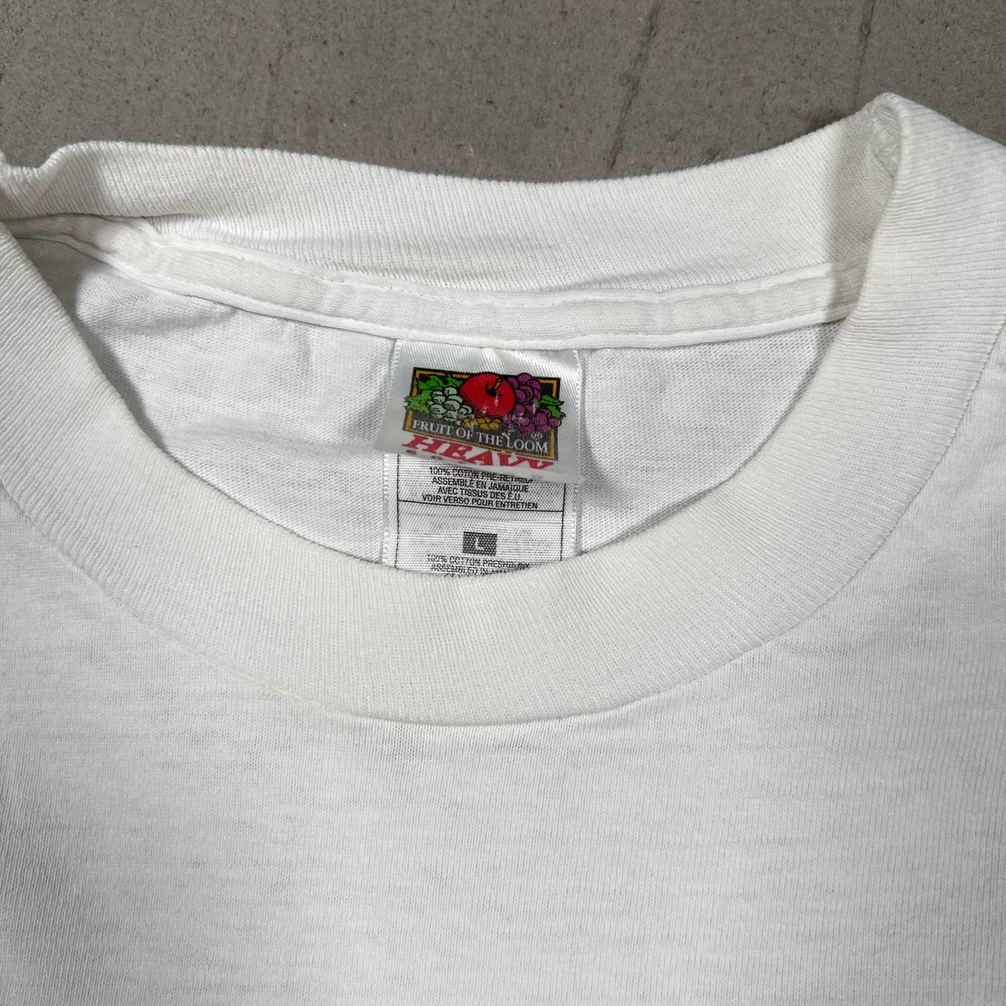 Y2K Garfield "Florida State" White Tee Size Large USED v19858