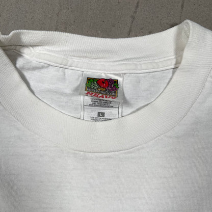 Y2K Garfield "Florida State" White Tee Size Large USED v19858