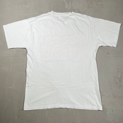 Y2K Garfield "Florida State" White Tee Size Large USED v19858