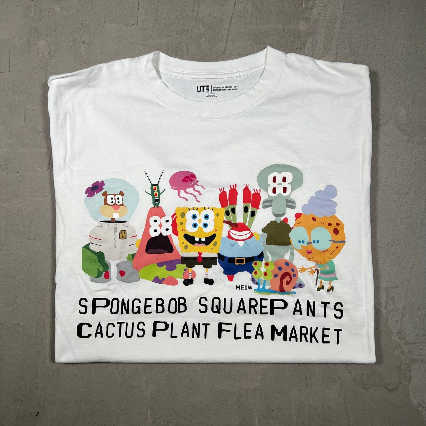 CPFM Uniqlo Spongebob Tee White Size XL USED x17952