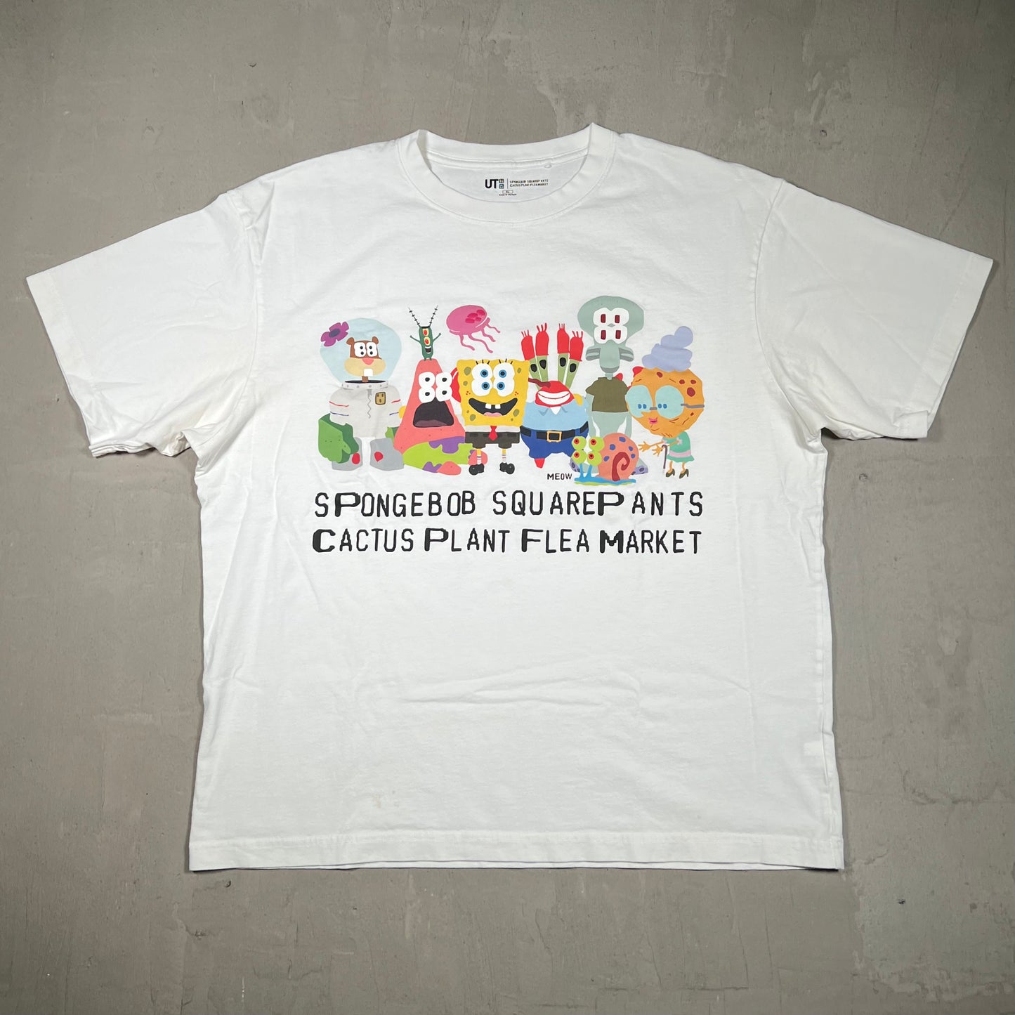 CPFM Uniqlo Spongebob Tee White Size XL USED x17952
