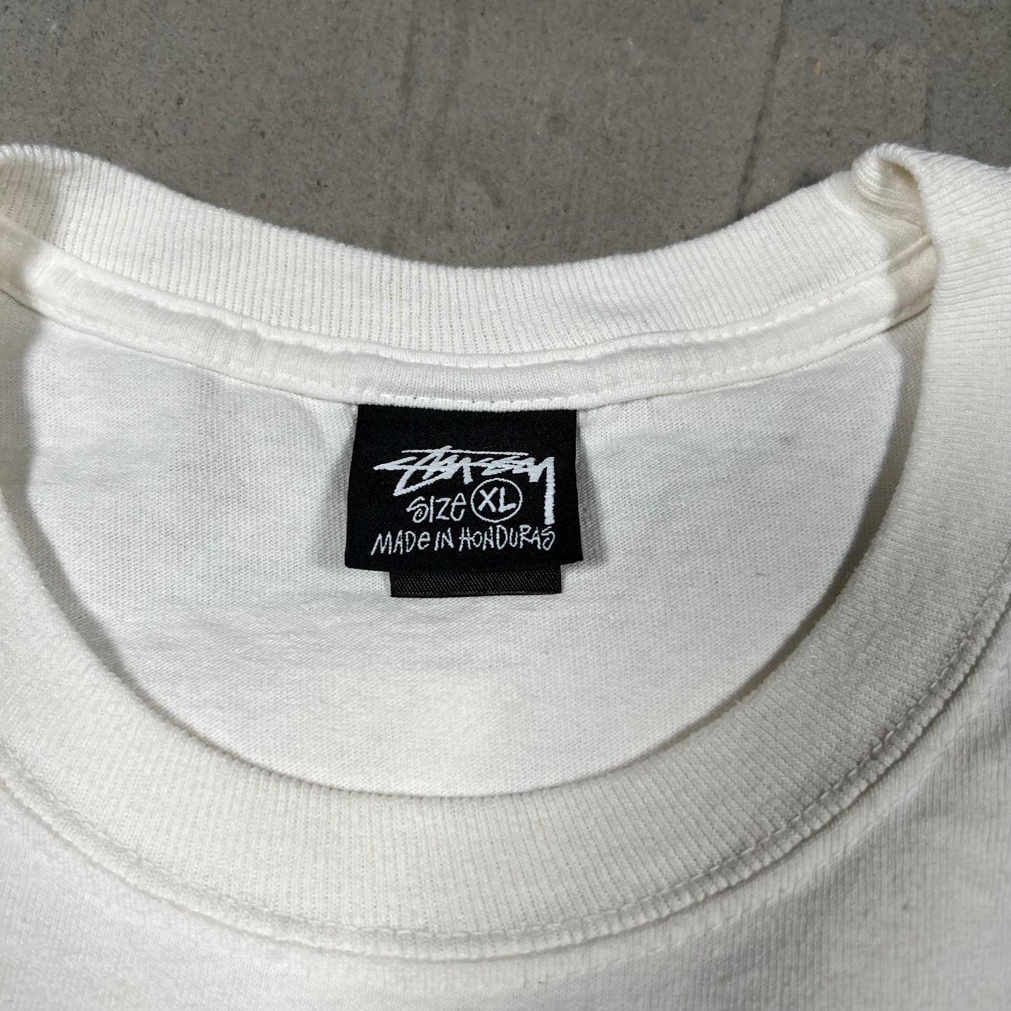 Stussy Worldwide White Tee Size XL USED x17777