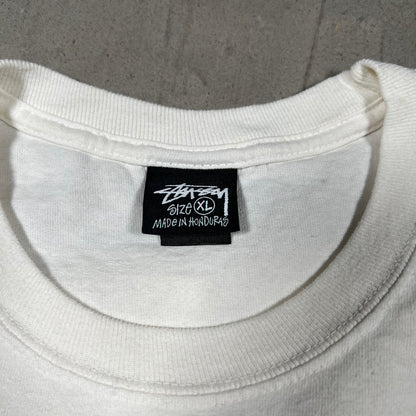 Stussy Worldwide White Tee Size XL USED x17777