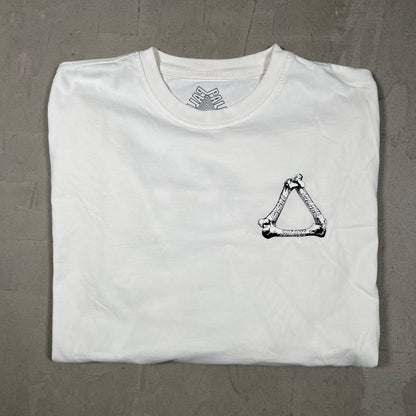Palace Skateboards White Bones Longsleeve Size XL USED x17868