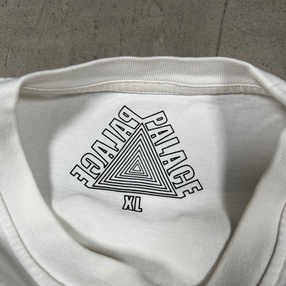 Palace Skateboards White Bones Longsleeve Size XL USED x17868