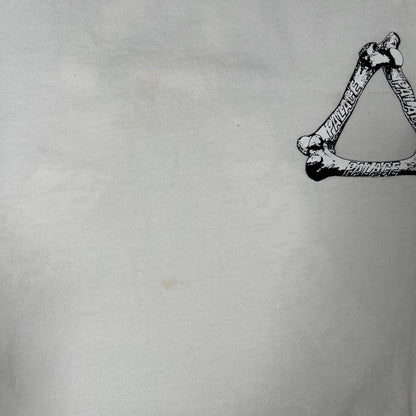 Palace Skateboards White Bones Longsleeve Size XL USED x17868