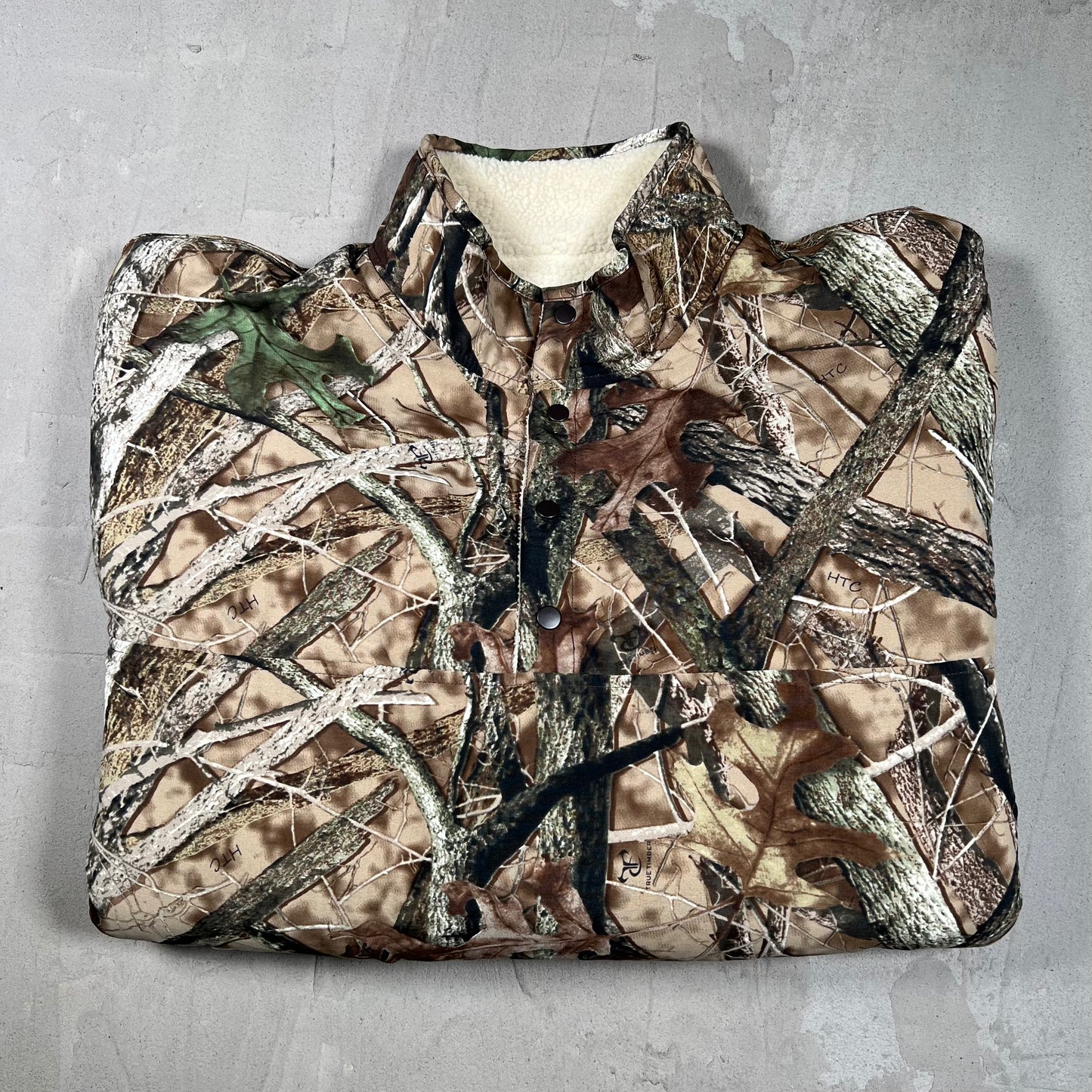 Supreme Polartec Shearling Reversible Pullover True Timber Camo (2024) Size XL USED x17950