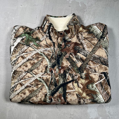 Supreme Polartec Shearling Reversible Pullover True Timber Camo (2024) Size XL USED x17950