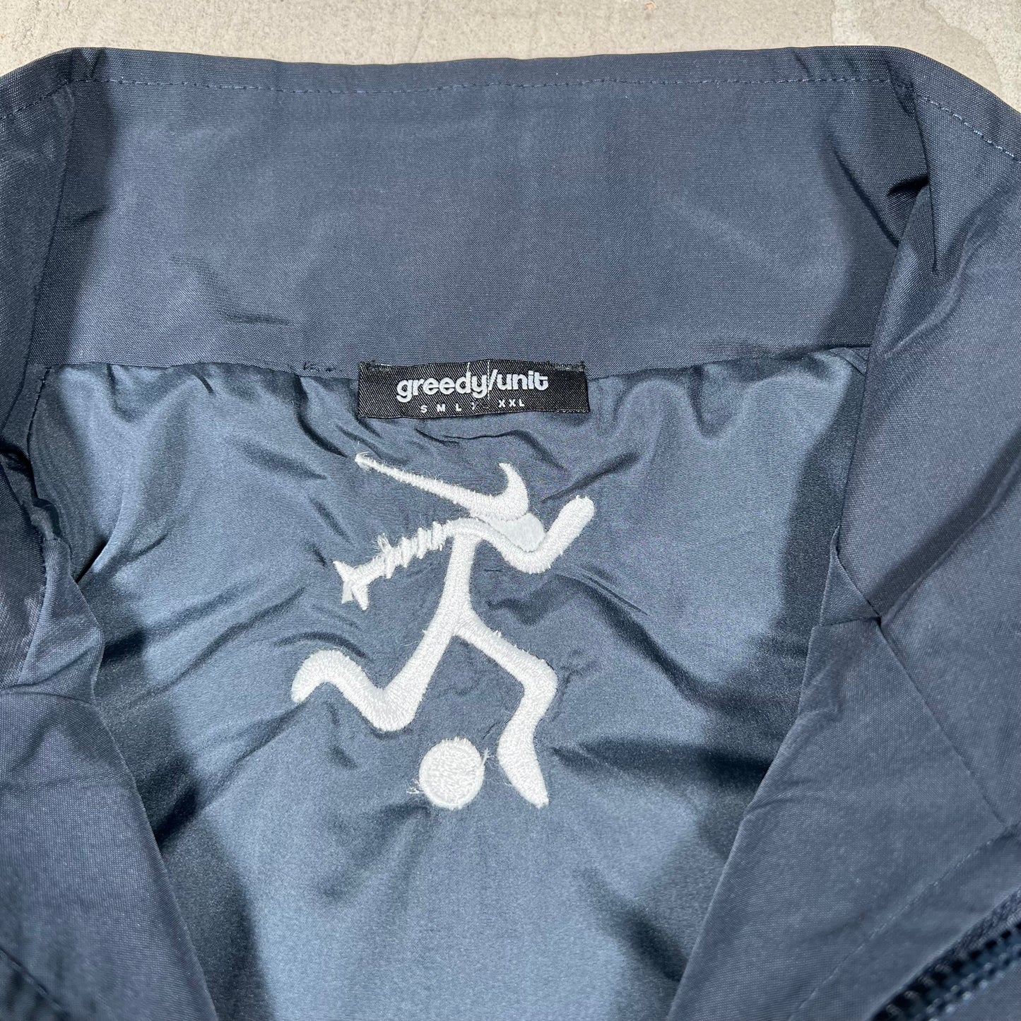 Nike Greedy Unit "Screwman" Track Jacket Navy Size XL USED x17947