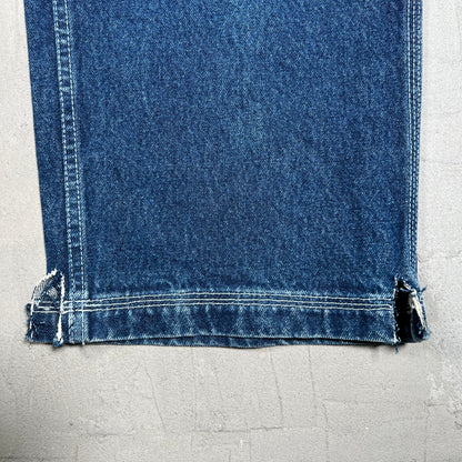 Y2K Mecca Dark Blue Jeans Size 34 USED v19823