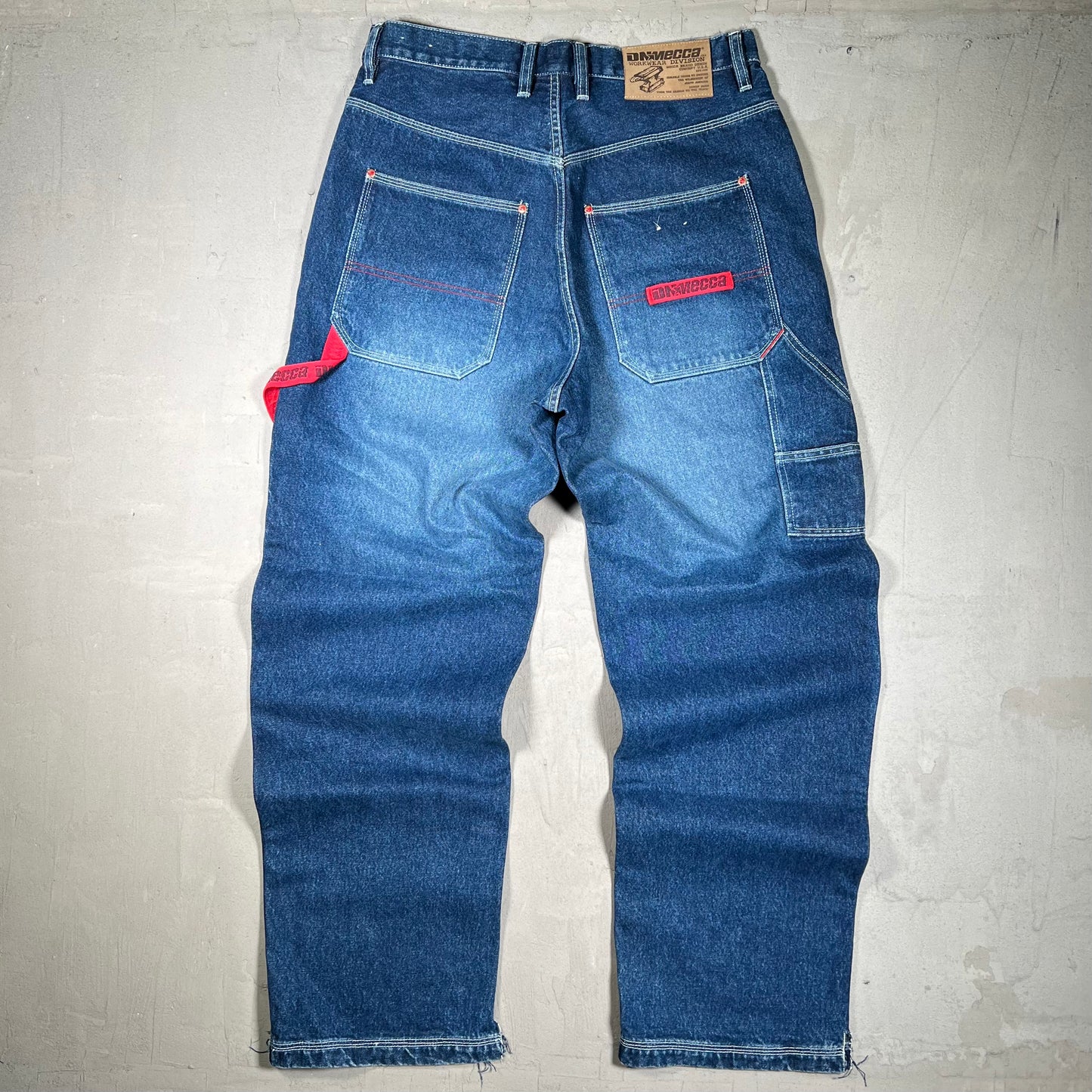 Y2K Mecca Dark Blue Jeans Size 34 USED v19823