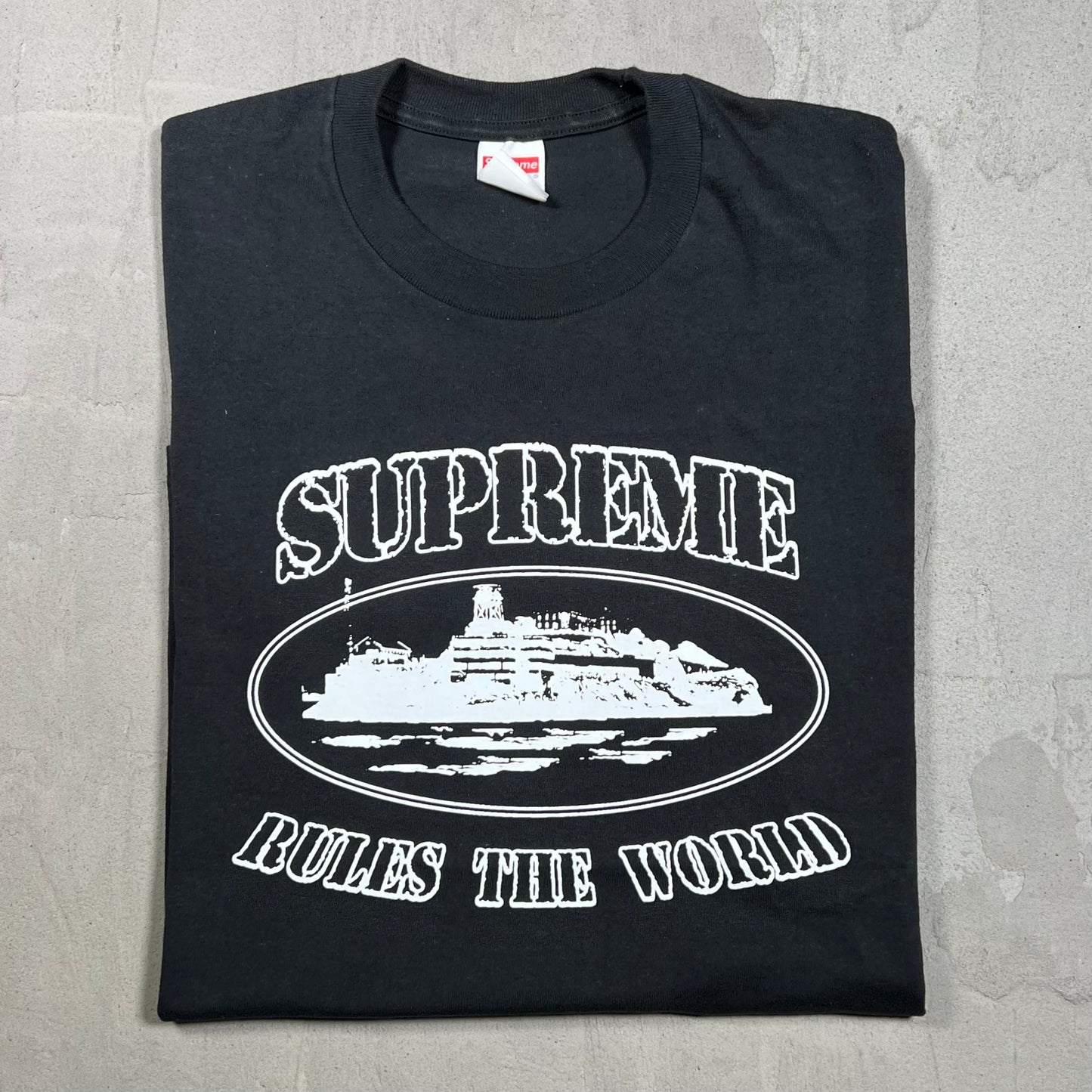 Supreme Corteiz Rules the World Tee Black (2023) Size Small USED x17937