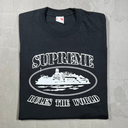 Supreme Corteiz Rules the World Tee Black (2023) Size Small USED x17937