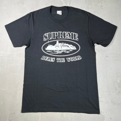 Supreme Corteiz Rules the World Tee Black (2023) Size Small USED x17937