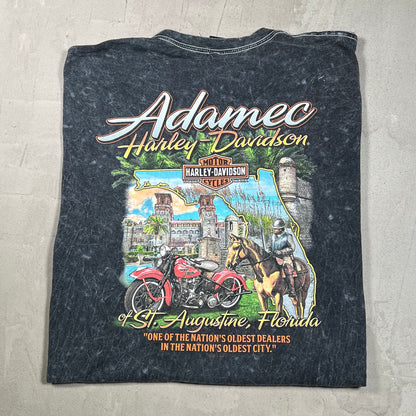 2023 Harley Davidson "St Augustine" Washed Black Tee Size XL USED v19819