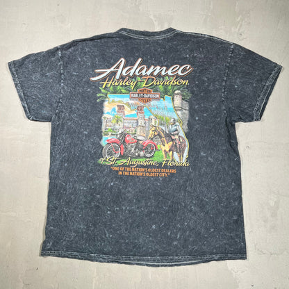 2023 Harley Davidson "St Augustine" Washed Black Tee Size XL USED v19819
