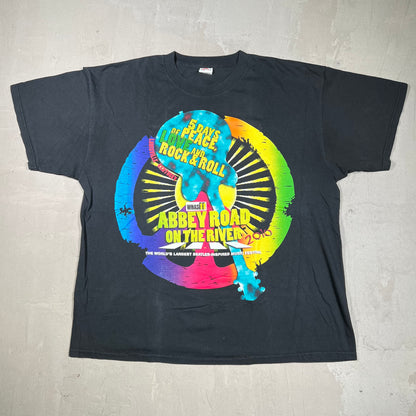 2010 Abbey Road Music Fest Black Tee Size XL USED v19822
