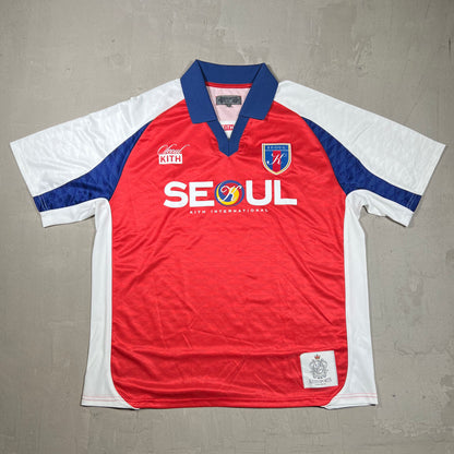 Kith Seoul Red Soccer Jersey Size XL NEW x17939