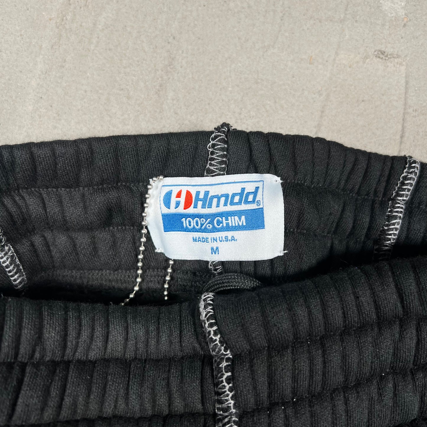HMDD Seam Black Sweatpants Size Medium NEW x17943