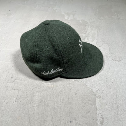 Aime Leon Dore Yankee Fleece Green Fitted Size 7 5/8 USED x18044