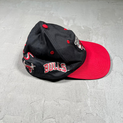 1990s Chicago Bulls Black/Red Snap Back USED v19812