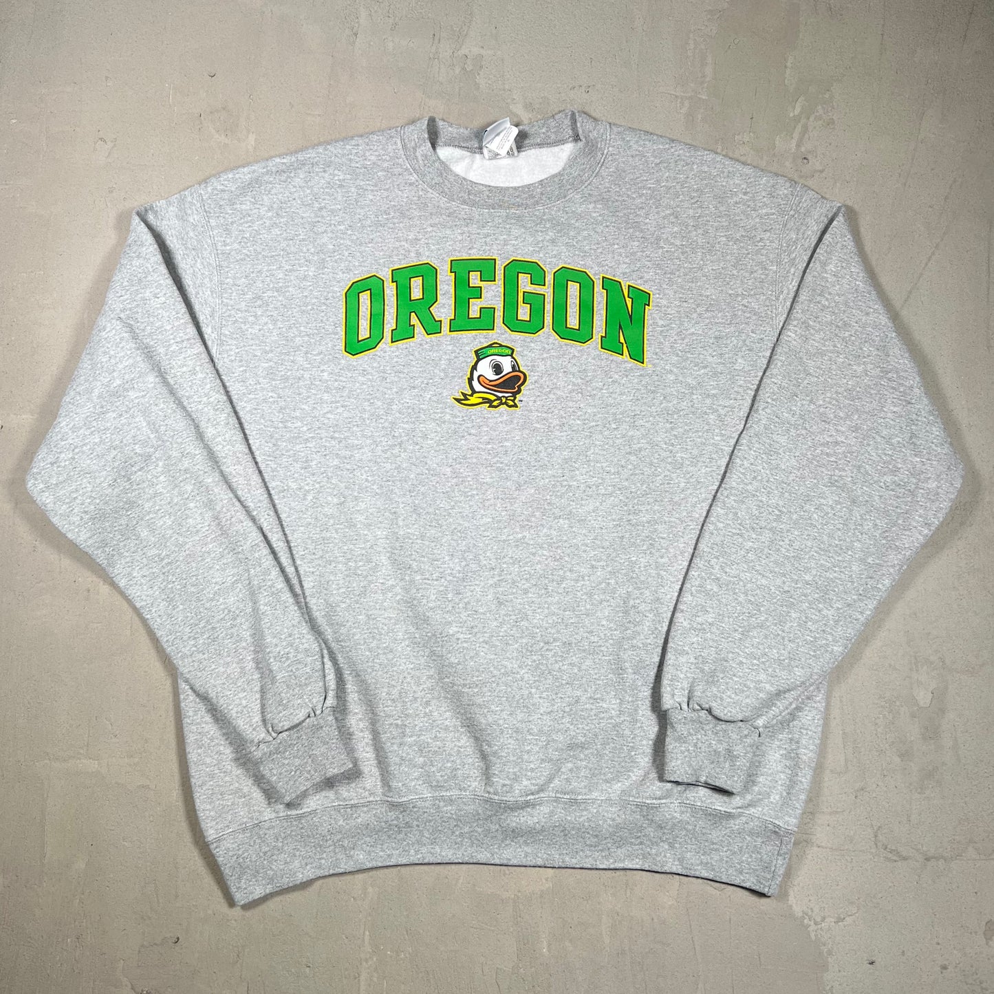 Champion Oregon Ducks Crewneck Grey Size XL USED v19860