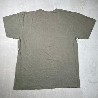 Y2K Nike Olive Green Tee Size XL USED v19861