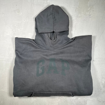 Yeezy Gap Double Layer Dove Washed Grey Hoodie Size XL USED x18065