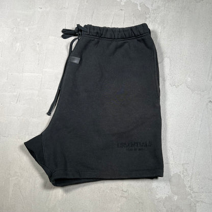 Essentials Fear of God FOG Black Sweat Shorts Size Large USED x18053