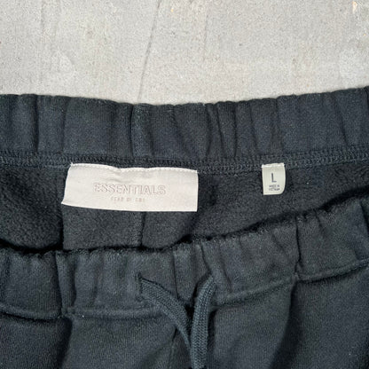 Essentials Fear of God FOG Black Sweat Shorts Size Large USED x18053