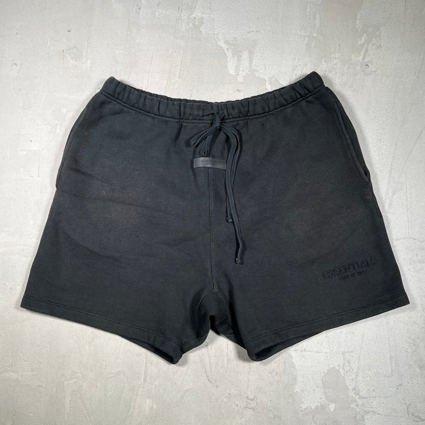 Essentials Fear of God FOG Black Sweat Shorts Size Large USED x18053