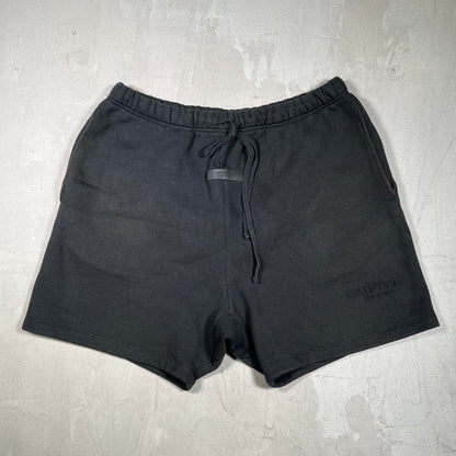 Essentials Fear of God FOG Black Sweat Shorts Size Large USED x18053