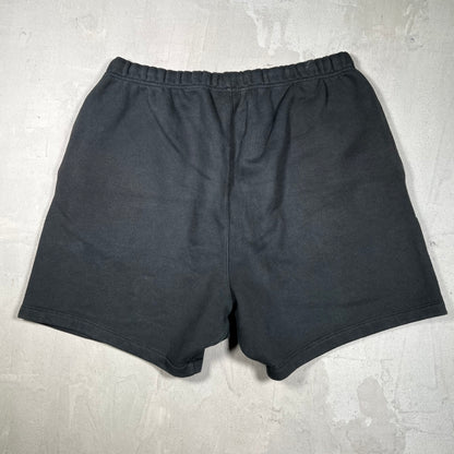 Essentials Fear of God FOG Black Sweat Shorts Size Large USED x18053