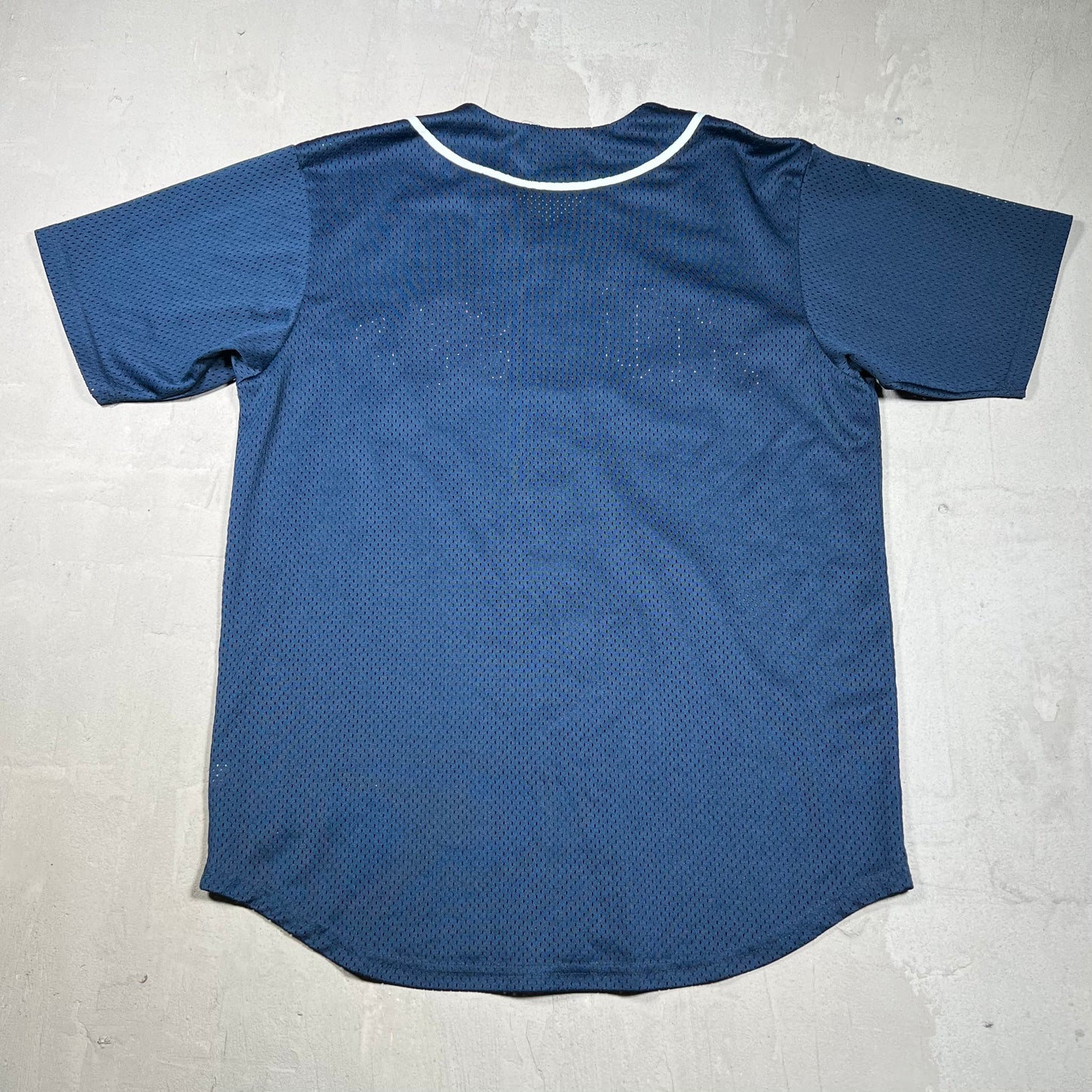 Stussy Navy Baseball Jersey Size Medium USED x18058