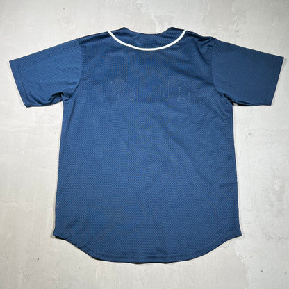 Stussy Navy Baseball Jersey Size Medium USED x18058