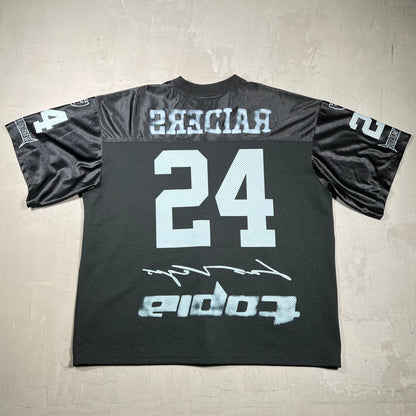 Travis Scott NFL Las Vegas Black Raiders Jersey Large USED x18061