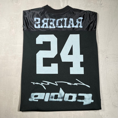 Travis Scott NFL Las Vegas Black Raiders Jersey Large USED x18061