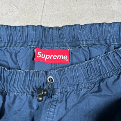 Supreme Lightweight Cargo Navy Blue Sweatpants Size Medium USED x18060