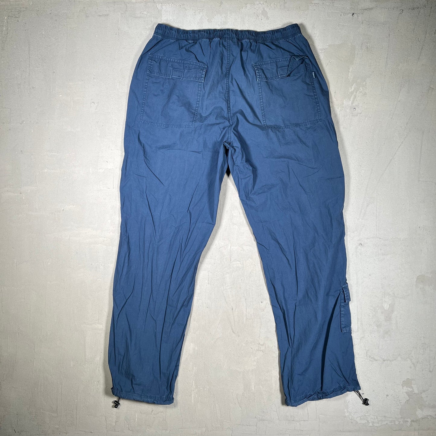 Supreme Lightweight Cargo Navy Blue Sweatpants Size Medium USED x18060