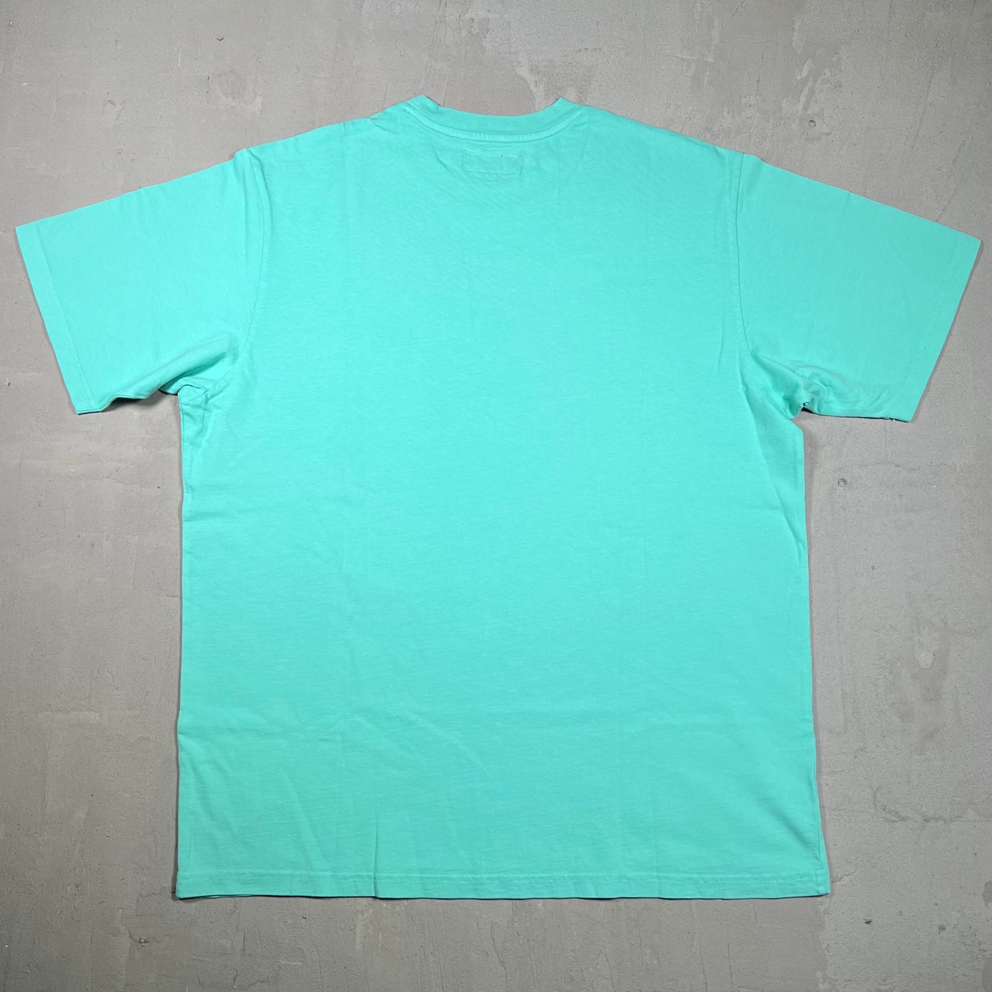 Supreme Warm Up Washed S/S Green Teal Tee Size Large USED x18073