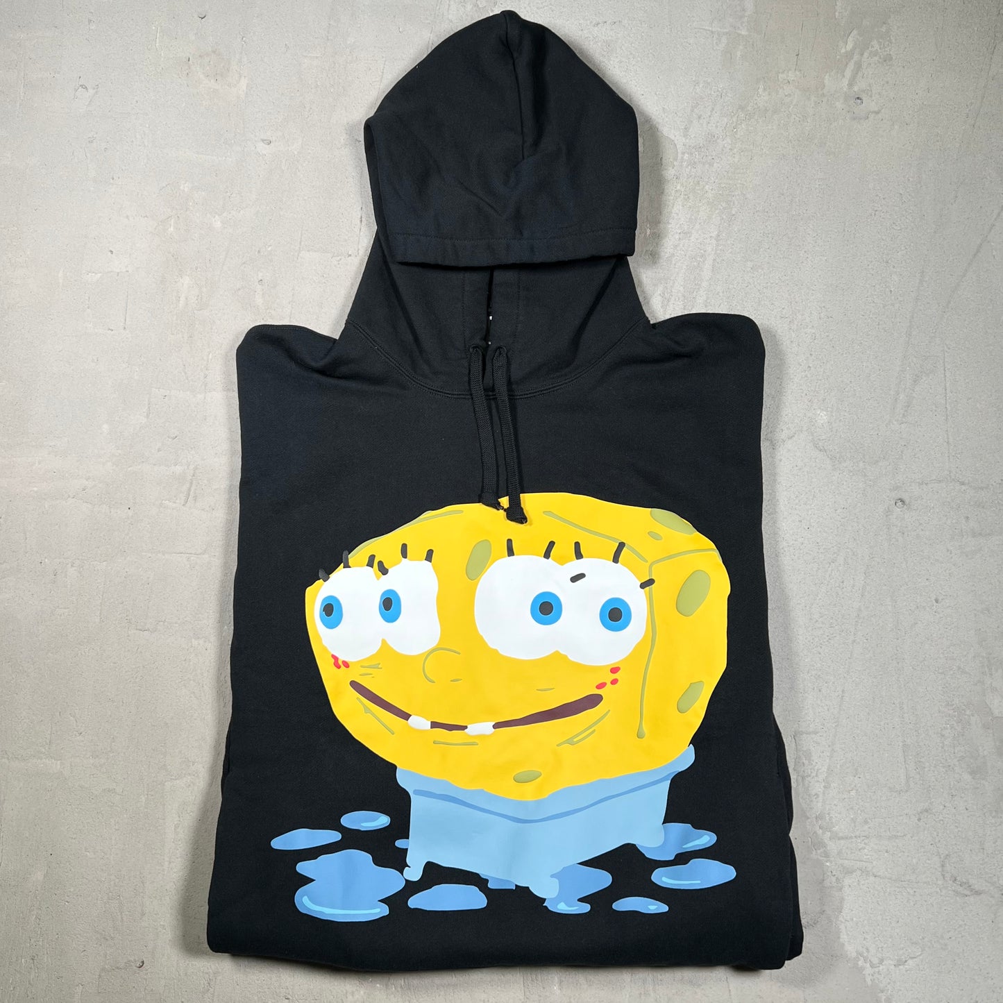CPFM Uniqlo Spongebob Black Hoodie Size Large USED x18070