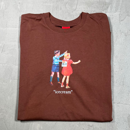 IceCream Prank Brown Tee Size Small NEW x18075