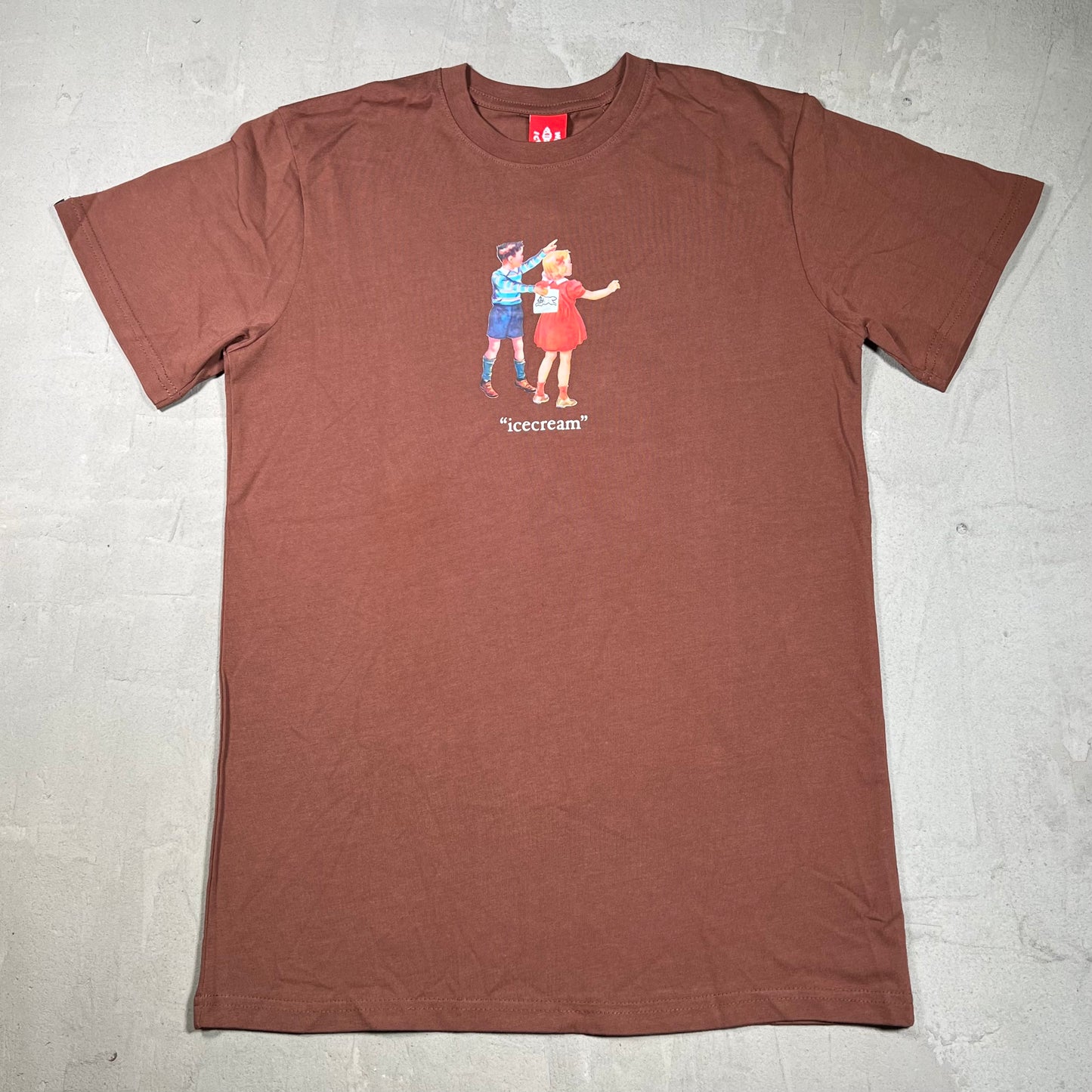 IceCream Prank Brown Tee Size Small NEW x18075