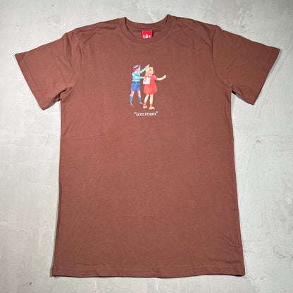 IceCream Prank Brown Tee Size Small NEW x18075