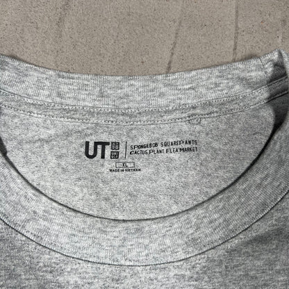 CPFM Uniqlo Spongebob Mr Crab Grey Tee Size XL USED x18071
