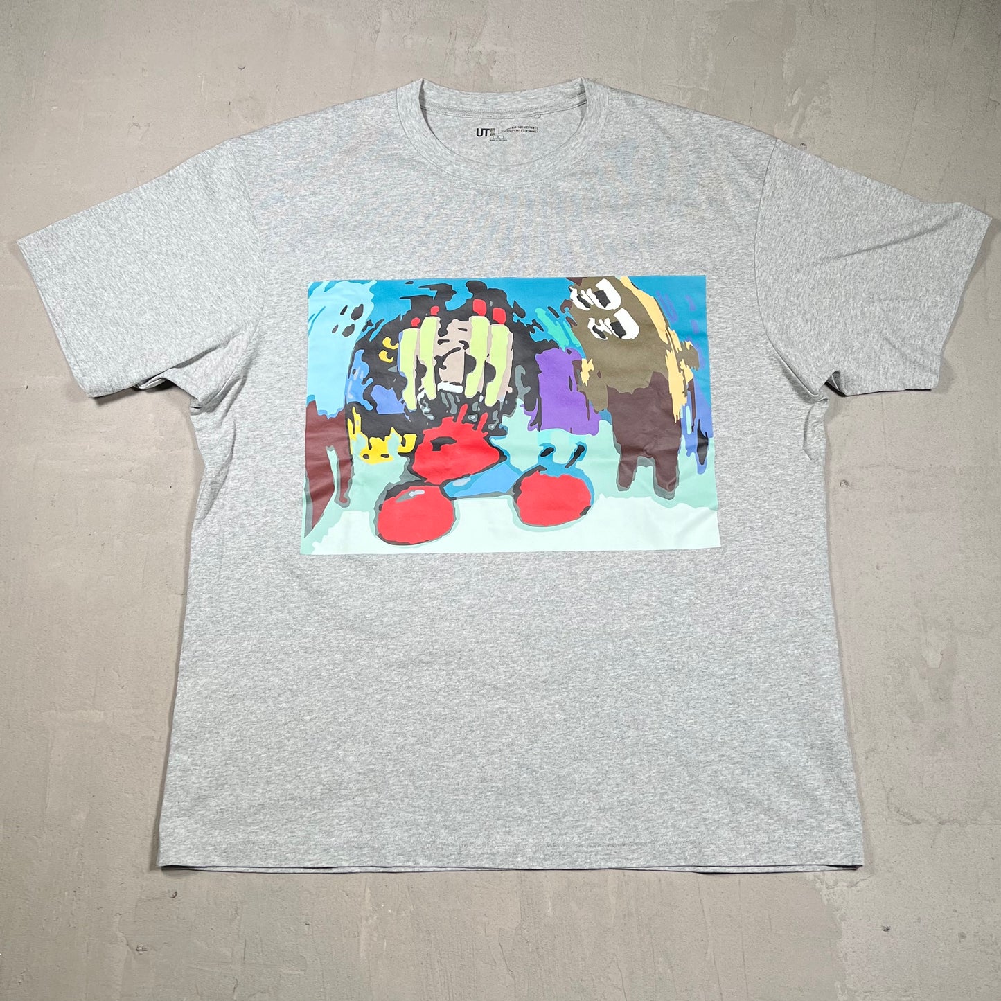 CPFM Uniqlo Spongebob Mr Crab Grey Tee Size XL USED x18071