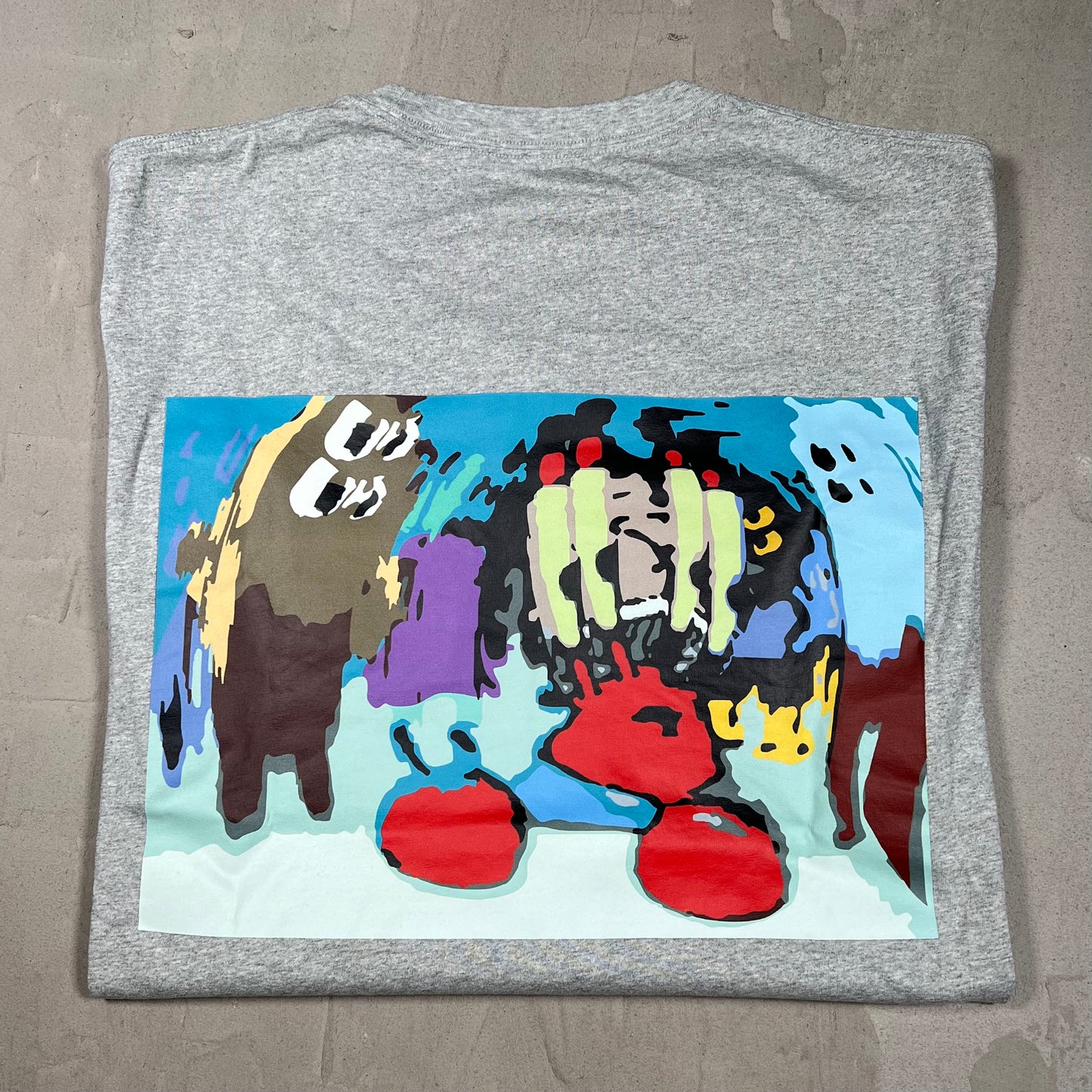 CPFM Uniqlo Spongebob Mr Crab Grey Tee Size XL USED x18071